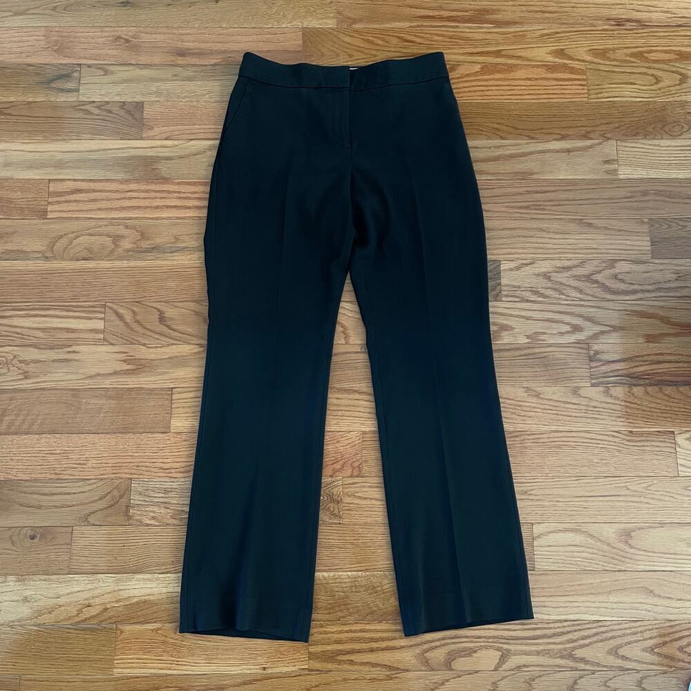 J Crew 365 Edie Full Length Trouser Black Suiting Pants Womens 14 Tall 14T G9066